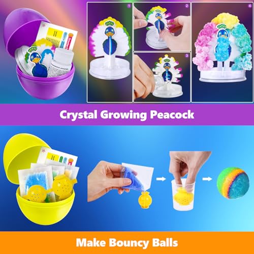 UNGLINGA 4 Jumbo Easter Basket Stuffer Surprise Eggs