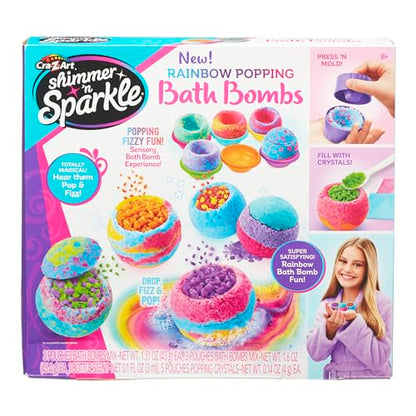 Cra-Z-Art Shimmer 'n Sparkle Rainbow Popping Bath Bombs Kit