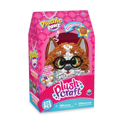ORB PlushCraft DIY Plushie Pawz Smarty Pup Crafting Kit - Mess Free Fabric by Number System and No Sewing Required - Perfect Arts and Crafts Project and Gift for Boys and Girls - Fun Holiday Gift Idea