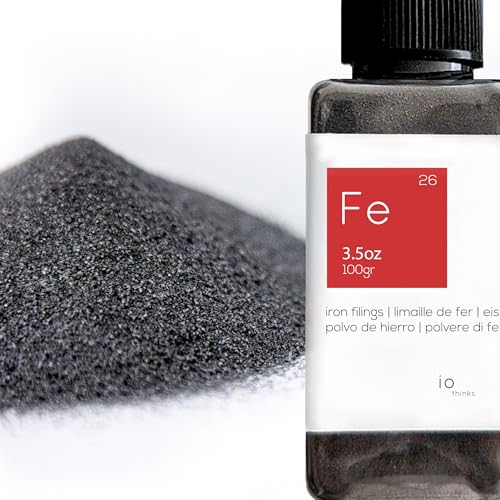 Iron Fillings (Purity > 99%) - Magnetic Iron Powder for Science, Education, Creative, Art and School Project - 3.5 oz (100gr) - size: 3.5 oz (100 gr)