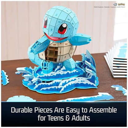 4D Build Pokémon Squirtle 3D Puzzle Model Kit, Desk Décor, Shelf Display - style: Squirtle 180 pcs
