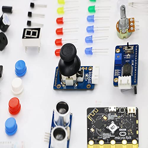 Adeept BBC Micro:bit Starter Kit | Include Microbit Controller V2 | Electronic microbit Starter Kit for Micro:bit with 31 Projects Tutorial Book PDF