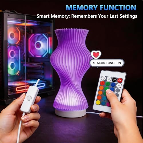3 Pack RGB LED Lamp Kit for 3D Printed Light Box, Remote & Memory Function, USB 5V, Compatible with Bambu Lab X1/P1/A1 & MakerWorld Models, by CreatryLab - size: 3 PACK
