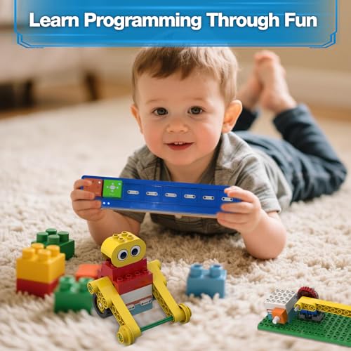 10-in-1 ICBlocks Screen-Free Coding Robot Kit for Kids, 85+ PCS Science Kits, Stem Robotics Building, Educational Coding Projects Gifts for Boys & Girls Ages 3-6 Years - style: ICBlock