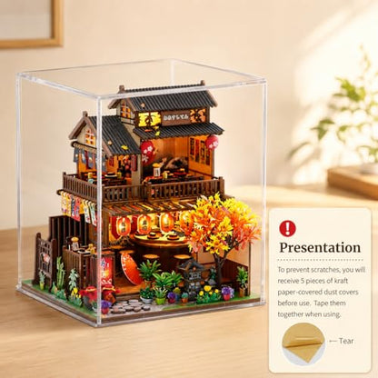 DIY Book Nooks for Adults, Japanese Book Nook Kit with Dust Cover Sushi - color: Sushiya
