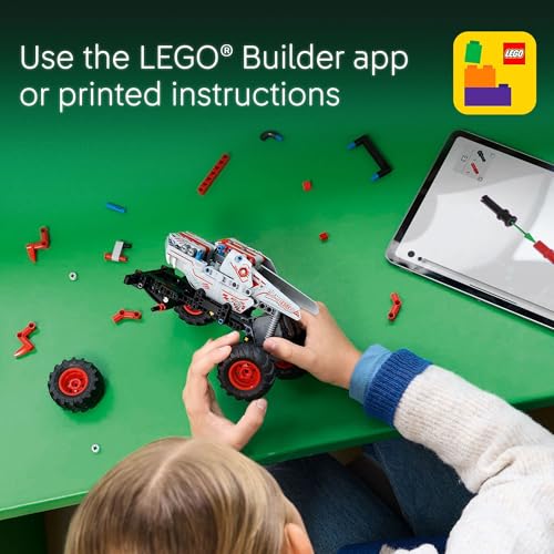 LEGO Technic Monster Jam ThunderROARus Pull-Back Monster Truck Toy - Building Toy for Kids, Boys and Girls, Ages 7+ - Creative Gift Idea for Lovers of Trucks - 42200 - style: ThunderROARus