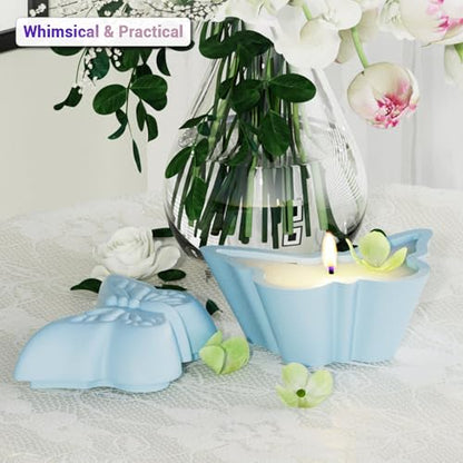 Butterfly Shaped Resin Jar Mold with Lid, Silicone Mold for Epoxy Resin
