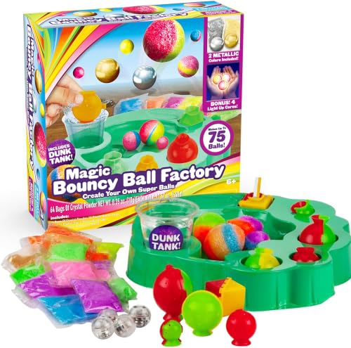 Creative Kids DIY Magic Bouncy Balls - 75 Ball Factory - STEM Science Toys - color: Factory Edition