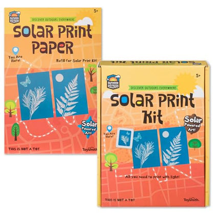 Toysmith Outdoor Discovery Solar Print Paper Kit, Multicolor, 36 Sheets