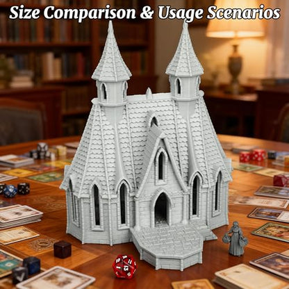 AUSPDICE Modular High-Gothic Stone Manor for TTRPG 25mm Unpainted Terrain - color: Af1104 G City Building 1