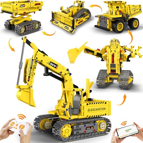 okk STEM Robot Toys for Kids 8-12, 5-in-1 RC Programmable Building Toy Kit