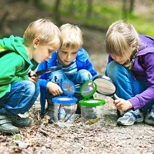 Insects Viewer for Kids, 2PCS Magnifying Insect Box Catcher Kit - style: InsertBug2Pcs