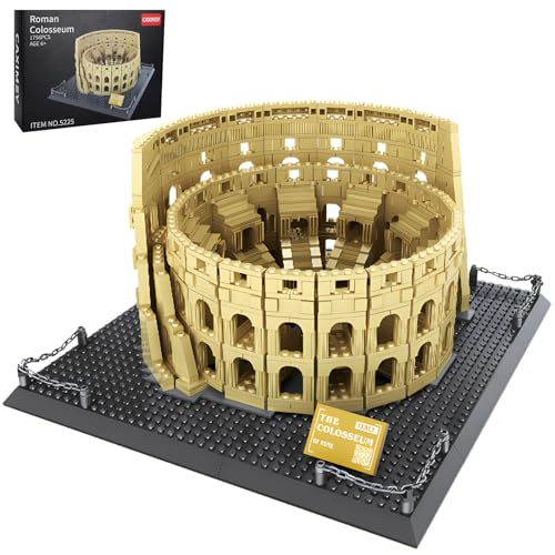 CAXIMSY Roman Colosseum Architecture Model Building Block Sets The Office Landmarks Skyline Set Toys Collection for Adults Kids 1756 Pieces - color: Rome Colosseumarchitecture