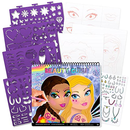 Fashion Angels Make-up & Hair Design Sketch Portfolio - color: Make-up & Hair