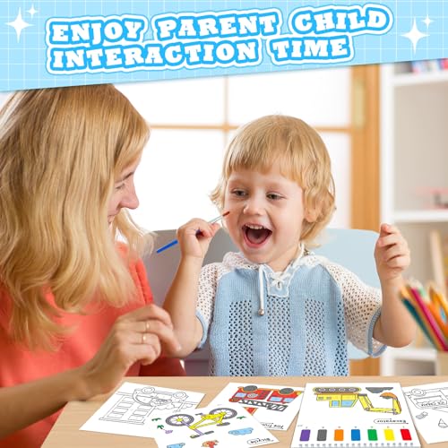 SOCOLER Paint with Water Coloring Books for Kids & Toddlers Boy-Traffic - color: Traffic