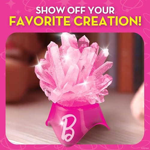 Barbie Crystal Growing Kit with 3 Sparkling Crystals for Kids Ages 8-12