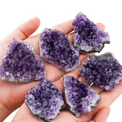 Genuine Real Amethyst Clusters Rough Purple Rock Raw Natural Cave Raw Crystal Cluster Energy Reiki Healing Stones Tower Bulk (Uruguay Amethyst Cluster 200g) - color: Purple Uruguay Amethyst Cluster 200g