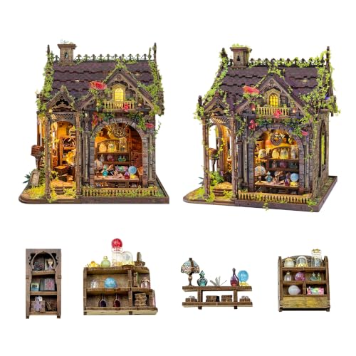 Book Nook Kit DIY Miniature House 3D Wooden Puzzle - Myriad Realms Club - color: Myriad Realms Club