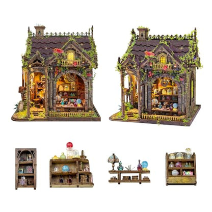 Book Nook Kit DIY Miniature House 3D Wooden Puzzle - Myriad Realms Club - color: Myriad Realms Club