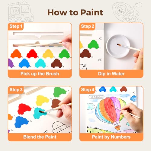 Jar Melo Paint with Water Books for Toddlers, Transportation - style: Transportation