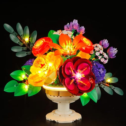 LIGHTAILING Light for Lego-10345 Flower Arrangement - Led Lighting Kit Compatible with Lego Building Blocks Model - NOT Included The Model Set - style: (Only Light) 10345 Flower Arrangement