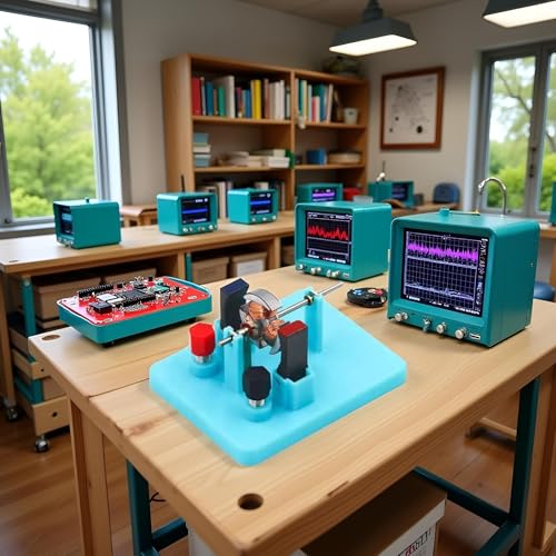 1Pc Blue DIY DC Simple Electrical Motor Assemble KIT,Small in Size and Light in Weight,STEM Science Lab Educational Physics Learning Experiment Ornaments for Electrical Motor,Learning and Education