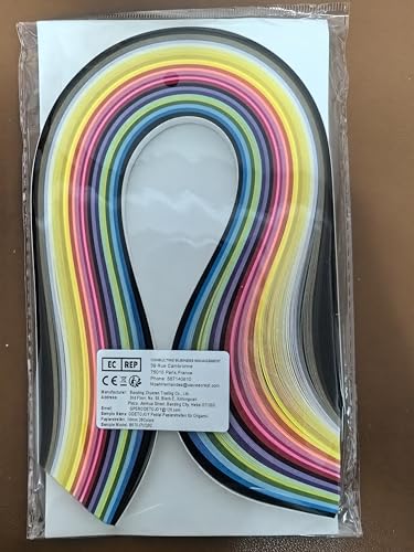 ODETOJOY Quilling Paper Strips 10mm 260 Strips Set DIY Origami Paper Quilling Art Length 39cm (26color 10mm) - size: Width-10mm
