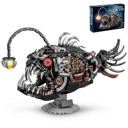 HJPLPXH Mechanical Lantern Fish Building Set, Sea Creature Model for Adults - style: Lantern Fish1