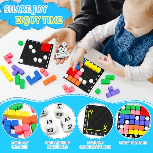 The Brain Square STEM Puzzle Game, 160000+ Solutions Match Blocks Dice Game - color: 2_player