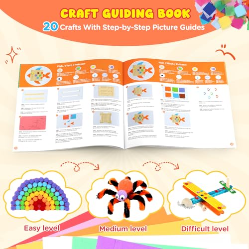 Zefy 3800+ Pcs Arts and Crafts Kit Supplies for Kids, All in One Craft Box - size: 3847 pcs