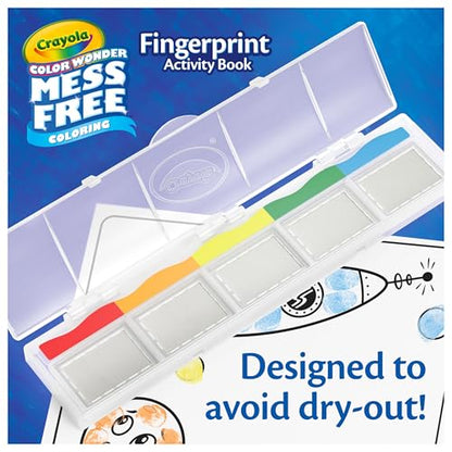 Crayola Color Wonder Mess Free Fingerprint Activity Book, Finger Painting Alternative, Arts & Crafts Gift for Kids Ages 3+ - size: Medium