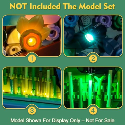 LocoLee Light kit Compatible with Lego 31220 Claude Monet – Bridge Over a Pond of Water Lilies - No Actual Model Only Lights, LED Lighting Compatible with Lego 31220 Monet (Standard Version) - style: Standard Version