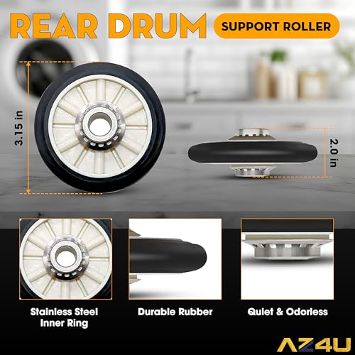 For Amana NED4600YQ1 NED4655EW1 NED4600YQ1 Replace Dryer Drum Rollers - size: Roller Kit x 2Pcs