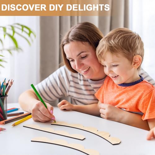 Novabright Unfinished Wood Arch Trim, 60 x 36 Inch, Scalloped - size: 60 x 36 Inch, style: Scalloped