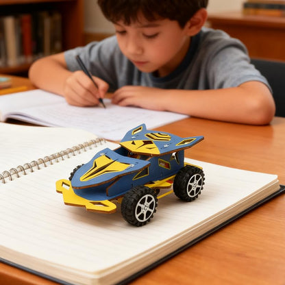 STEM Kits Toys for Age 8-13, Wooden 3D Puzzles Model Car Kits, Science Kit Crafts Building Project, Birthday Valentine Gifts for 8-13 Year Old Boys Girls (5 Set)