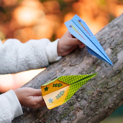 Creativity for Kids Paper Airplane Kit, Make 20 Airplanes - style: Mini Kit- 20 Airplanes