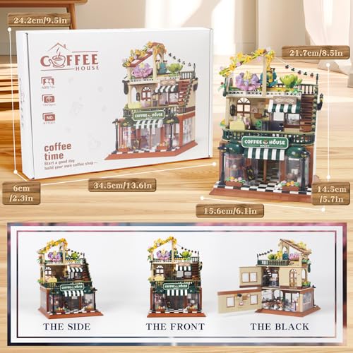 Coffee Shop House Architecture Building Blocks Set not Compatible with lego