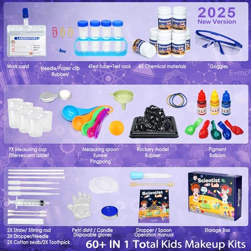 Kids Science Kit STEM Toys - Science Kits for Kids Age 6-8-12, 70 Science Lab Experiments Educational Games, 60+ PCS Science Toys, Christmas, Birthday Gift for 6-12 Year Old Boys Girls - color: Science Kit With 70 Experiments