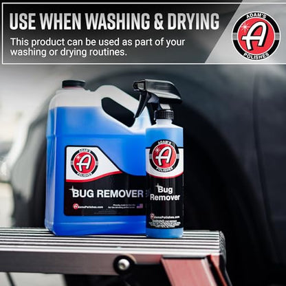 Adam's Polishes Car Bug Remover Combo - Powerful Bug Remover For Car Detailing | All Purpose Spray Removes Bug & Tar From Plastic, Rubber, Metal, Chrome, Glass, RV, Boat, Motorcycle - size: 8 Fl Oz (Pack of 2)
