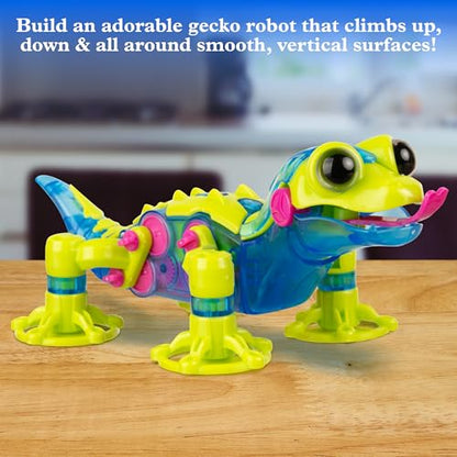 Thames & Kosmos GeckoBot 2.0 STEM Experiment Kit | Build a Wall-Climbing Gecko Robot, Improved Design & Suction Cup Technology, Guided Assembly, Fun & Educational Science Gift for Boys & Girls Ages 8+