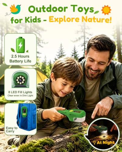 Digital Bug Catcher for Kids, Outdoor STEM Toys Birthday Gifts for Kids 3+