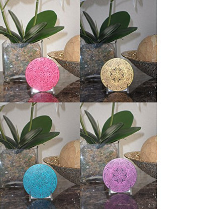 4 Element Disks: Fire, Water, Earth, Air–Freedom, Stability, Energy & Flexibility, Balance Your Astrology, Feng Shui Home, Bedroom-Geometric Copper Antenna Powerforms Divine Essence 3"Dia(Save $12.60)