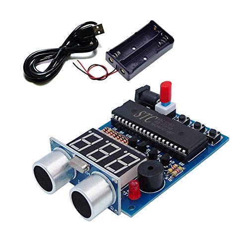 Ultrasonic Ranging Alarm Learn to Solder Electronics Kit for Soldering Practicing DIY Kit with HC-SR04 Ultrasonic Sensor Module