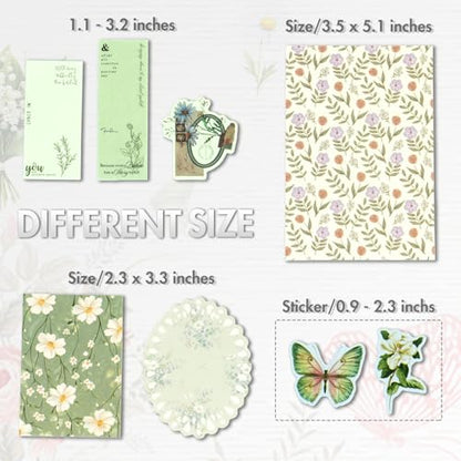 OKUPAN Scrapbook Supplies Kit – 400Pcs Scrapbook Paper & Journal Stickers - color: 4 PACK