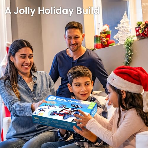 Bundle - 2 Items: Sillbird Solar Robot Toys & Robot Building Kit with Remote Control for Boys Ages 8-14, Christmas STEM Robotics Technic Toy, Birthday Creative Gifts for Kids