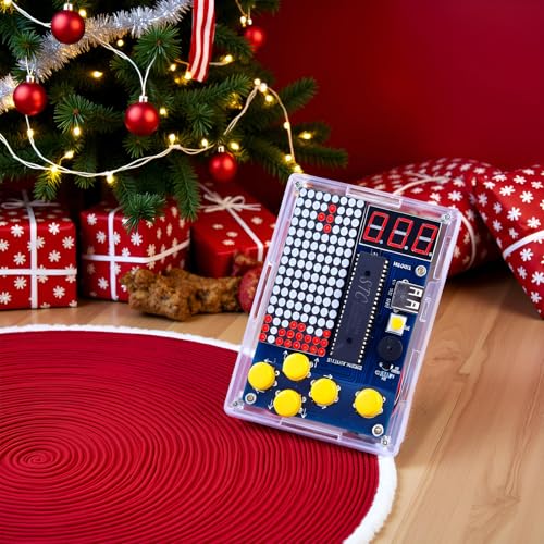 Gikfun Soldering Practice Kit with 4 Retro Games - DIY Electronics Project for STEM Learning, School, Home w/ Acrylic Case EK1987 - size: Medium