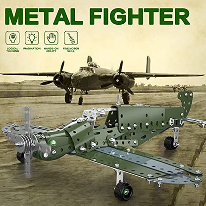Lucky Doug Building Toys Model Airplane Set - DIY Building Stem Projects Toys for Kids Boys Ages 8-12, Assembly Science Toys for Model Fans - style: 9902