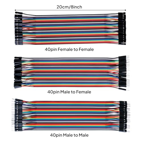 ELEGOO UNO Project Kit and 120pcs Dupont Wires, for Breadboard Circuits, Prototyping, STEM Labs and Electronics Practice