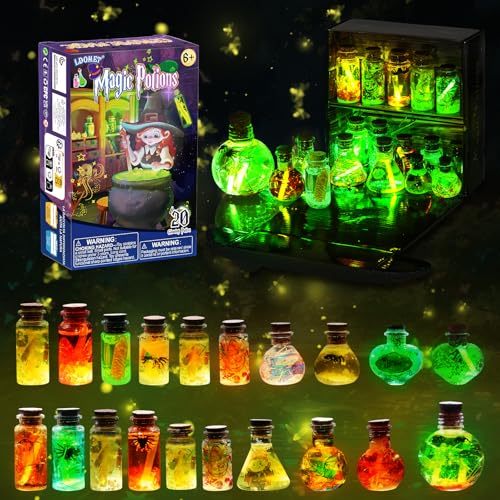 LDomet Fairy Magic Potion Kit for Kids, 20 Potion Bottles, Ages 6-12 - color: Luminous