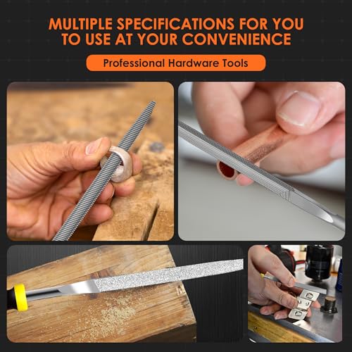 Small File Set, 13 Pcs Needle Diamond File - color: Black-13pcs